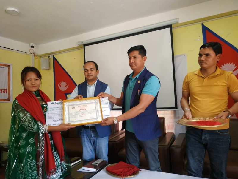 ६ चेलीलाई कैलाश गाउँपालिकाको सम्मान